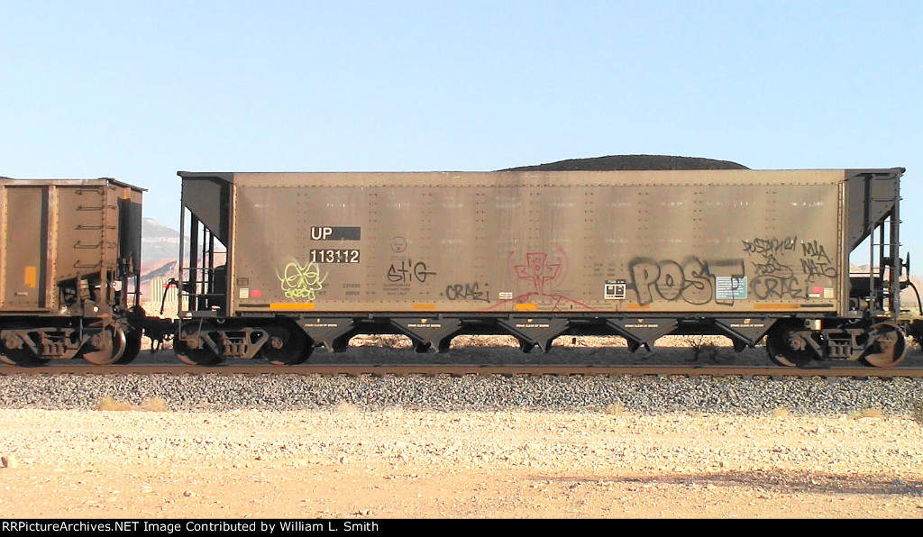 WB Loaded Coal Hooper Frt at Erie NV W-Pshr -48